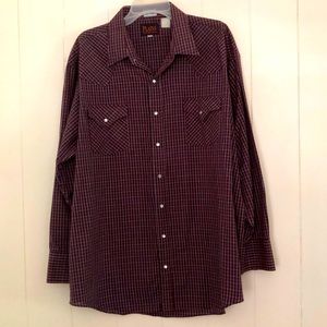 Big Man Plains Western Style Shirt 2X
